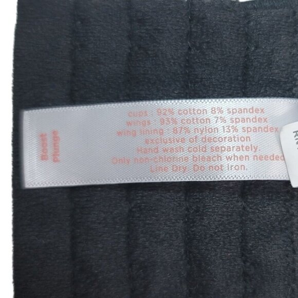 Cacique Boost Plunge Bra Black 44DD Underwire Adjustable Strap Seamless Cup - Picture 10 of 10